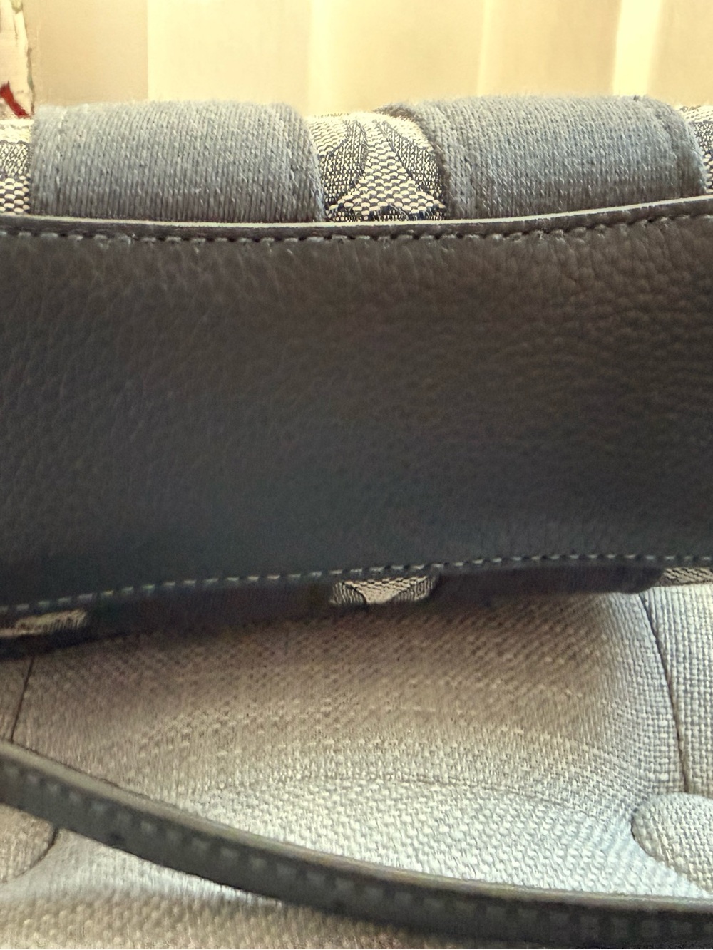 NWT Coach Smith Mini Tote Bag In Navy Signature Jacquard - Picture 5 of 9